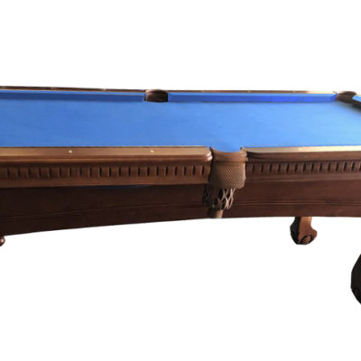 New Pool Table, Honey Finish – Includes Installation and Accessories